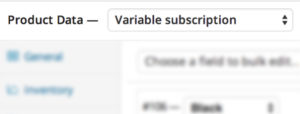 Variable subscriptions
